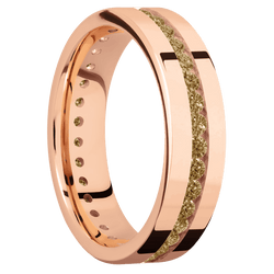 14K Rose Gold + Polish Finish