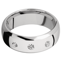 14K White Gold + Polish , Polish Finish