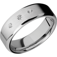 10K White Gold + Satin , Polish Finish
