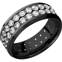 Zirconium + Hammer , Satin Finish