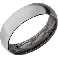 18K White Gold + Satin Finish + Tantalum Noir