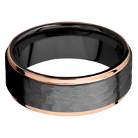 Zirconium + Hammer , Satin Finish