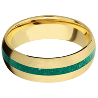 10K Yellow Gold + Satin Finish