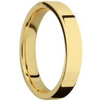 14K Yellow Gold + Polish Finish