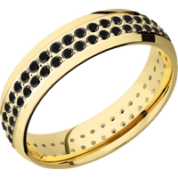 14K Yellow Gold + Polish Finish