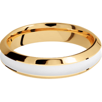 14K Yellow Gold + Polish , Polish Finish