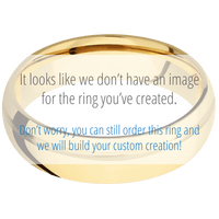 14K Yellow Gold + Polish , Polish Finish