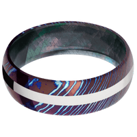 Titanium Damascus + Polish Finish + Black Mother of Pearl