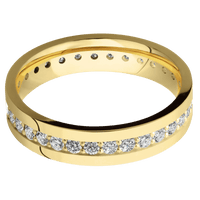 14K Yellow Gold + Polish Finish