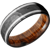 Zirconium + Hammer Finish + Desert Iron Wood