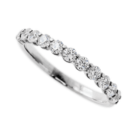 Platinum band with 11 Round Lab Grown Diamond having TCW-.55