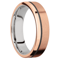 14K Rose Gold + Sand , Polish Finish + Cobalt Chrome