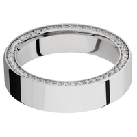 14K White Gold + Polish Finish