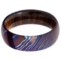 Titanium Damascus + Polish Finish + Cocobolo