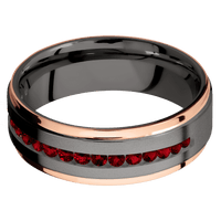 Tantalum Noir + Bead , Polish Finish
