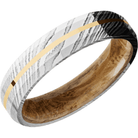 Damascus + Polish Finish + Whiskey Barrel