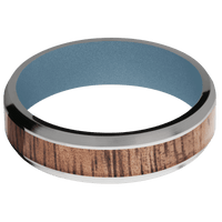 Titanium + Polish , Satin Finish + Polar Blue