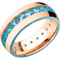 18K Rose Gold + Polish Finish