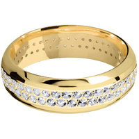 14K Yellow Gold + Polish , Polish Finish