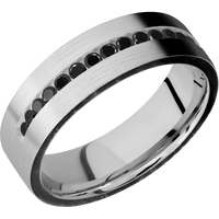 14K White Gold + Satin Finish