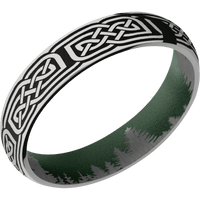Titanium + Polish Finish + Highland Green