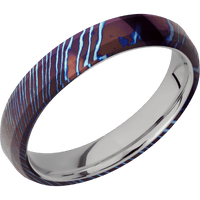Titanium Damascus + Polish , Polish Finish + Titanium