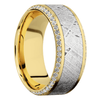 14K Yellow Gold + Anglesatin , Polish Finish