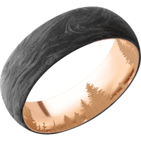 Forged Carbon Fiber + None Finish + 18K Rose Gold