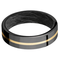 Zirconium + Polish Finish + Forged Carbon Fiber