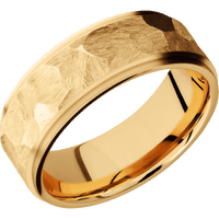 14K Yellow Gold + Rock , Bead Finish