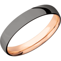 Tantalum Noir + Polish Finish + 18K Rose Gold