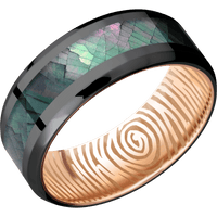 Zirconium + Polish , Polish Finish + 14K Rose Gold