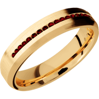 10K Yellow Gold + Crosssatin , Satin Finish