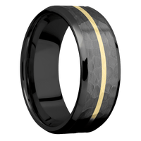 Zirconium + Hammer , Polish Finish