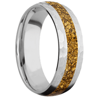 18K White Gold + Hammer Finish