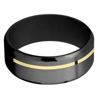 Zirconium + Bead , Polish Finish + Black