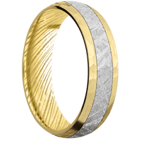 10K Yellow Gold + Hammer Finish