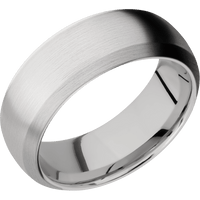 14K White Gold + Satin , Satin Finish