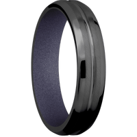 Zirconium + Polish , Anglesatin Finish + Crushed Orchid