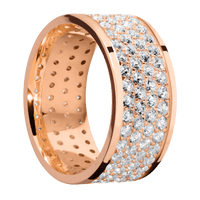 18K Rose Gold + Polish Finish