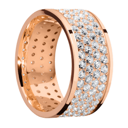 18K Rose Gold + Polish Finish