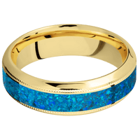 14K Yellow Gold + Polish , Polish Finish