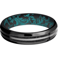 Zirconium + Polish , Polish Finish + Teal