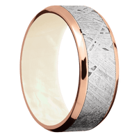 14K Rose Gold + Polish , Polish Finish + Freshwater Mother of Pearl