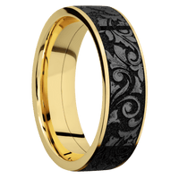 10K Yellow Gold + Satin Finish