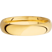 14K Yellow Gold + Polish Finish