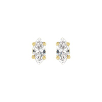 14K Yellow Gold 1/8 CTW Natural Diamond Earrings