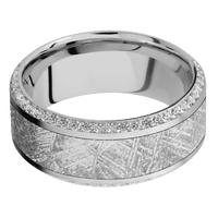 10K White Gold + Satin , Polish Finish