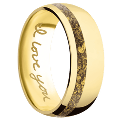 14K Yellow Gold + Polish , Polish Finish