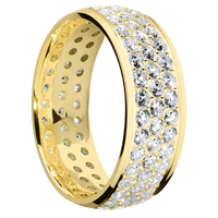 14K Yellow Gold + Polish Finish
